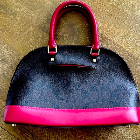 Coach 👜 mini sierra red signature color block red satchel purse - Picture 6 of 8